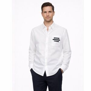 [Burberry] Classic White Logo Button Down